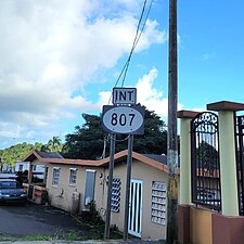 PR-805 east near PR-807 intersection in Negros barrio