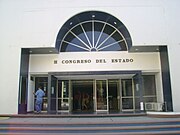 Entrance to the building of the Colima Congress