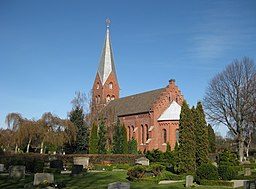 Flädie kyrka i april 2010