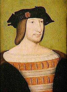 Portrait de François Ier, huile sur bois, d'après Jean Clouet (vers 1515-1520)