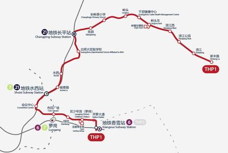 黄埔有轨电车1号线线路图