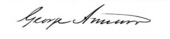 signature de George Armour