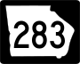 State Route 283 marker