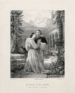 Scene from La favorite, by Émile Desmaisons and François-Gabriel Lépaulle (restored by Adam Cuerden)