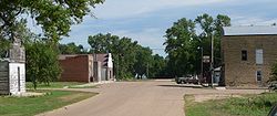 Downtown Gilead: Main Street, looking north, July 2010