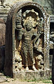 Dvarapala à l'entrée de l'Hatadage (en), Polonnaruwa, Sri Lanka.