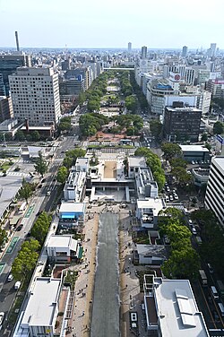 久屋大通公園南側を望む（2020年）