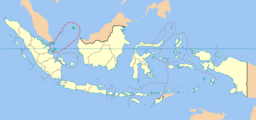 Provinsens läge i Indonesien.