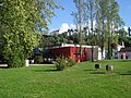 Centro de Interpretação Ambiental (CIA) e capela de Nossa Senhora da Encarnação, vistos do jardim