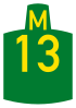 Metropolitan route M13 shield