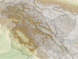 Map showing the location of Biafo Glacier བིཨཕོ༹་གངས།