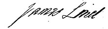James Lind's signature