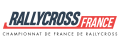 Logotype large avec l’appellation Championnat de France de Rallycross.