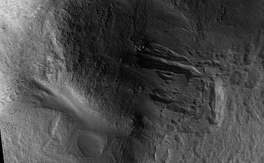 Lyot Crater Gullies, as seen by HiRISE