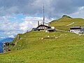 Bergstation. Im Hintergrund der Männlichengipfel