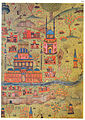 16th century map of Soltaniyeh city by Matrakçı Nasuh