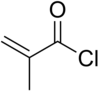 Strukturformel von Methacryloylchlorid