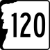 New Hampshire Route 120 marker