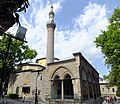 Orhan Gazi Mosque in Bursa (1339): exterior and front portico
