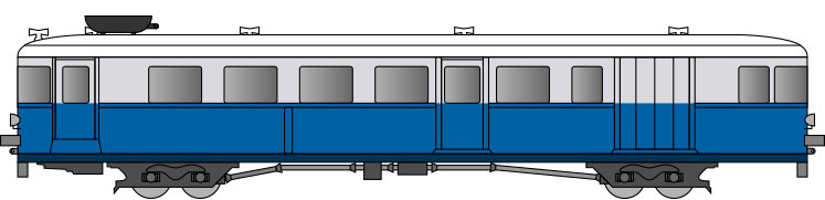 Motorcar in PO-Midi livery.