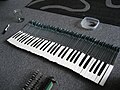 A Pratt-Read keyboard assembly removed from an organ.