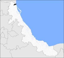 Localização de Pueblo Viejo em Veracruz