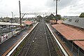 Westbound view looking over station platforms, May 2014, prior to the station upgrade