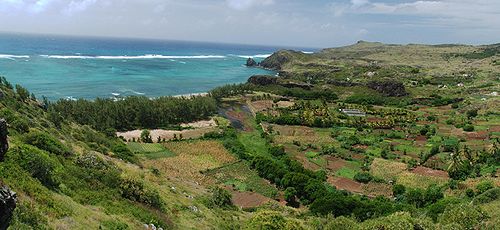 Vista de la Isla Rodrigues.