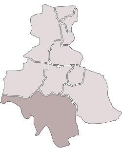 Location of Halemba within Ruda Śląska