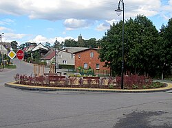 Square in the village center