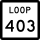 State Highway Loop 403 marker