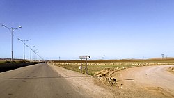 Road junction between Khemisti, Tissemsilt and Ouled Bessem
