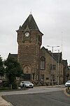 Albert Place, Burgh Chambers And Clock Tower, Including War Memorials, Balustrading And Steps