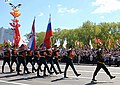Troops of the division during a parade in Minsk in 2015