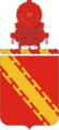 Military coat of arms, with a red locomotive