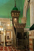 The Minbar of the Ibrahimi Mosque in Hebron, originally commissioned by the Fatimid vizier Badr al-Jamali in 1091 for the shrine of Husayn in Ascalon