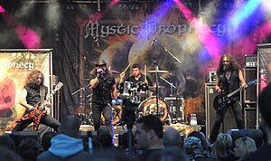 Mystic Prophecy performing in 2015