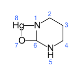 7-Oxa-1,5-diaza-8-mercura-bicyclo[4.2.0]octan