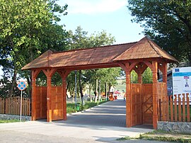 Entrance to the Cojocna baths