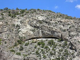 Gestörte Kalksteinformation als eine Folge des Alamo-Einschlags nahe Irish Range, Nevada