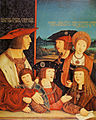 La familia de Maximiliano, por Bernhard Strigel (c. 1461–1528).