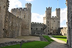 Photograph of Caernarfon castle