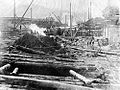 Construction of the Cascade Mill, c. 1904