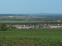 На холме при въезде в село