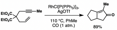 PK reaction with Wilkinson's catalyst