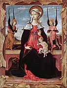 Vierge à l'Enfant. École de Ferrare. H. 58 cm. Edinburgh, National Gallery Vers 1480