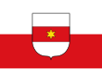 Bandeira de Bolzano (Bozen em alemão, Balsan em ladino)