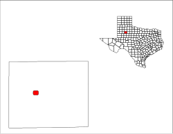 Location of Post in Garza County, Texas