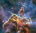 WFC3 view of Mystic Mountain in the Carina Nebula