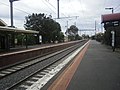 Northbound view from Platform 2, September 2021